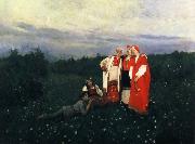 Konstantin Korovin The Rural life of Northern oil painting artist